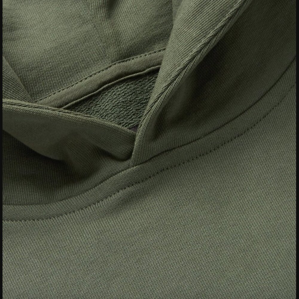 Carhartt WIP Loopback Cotton Blend Jersey Hoodie Amy Green Size Small - Picture 2 of 13